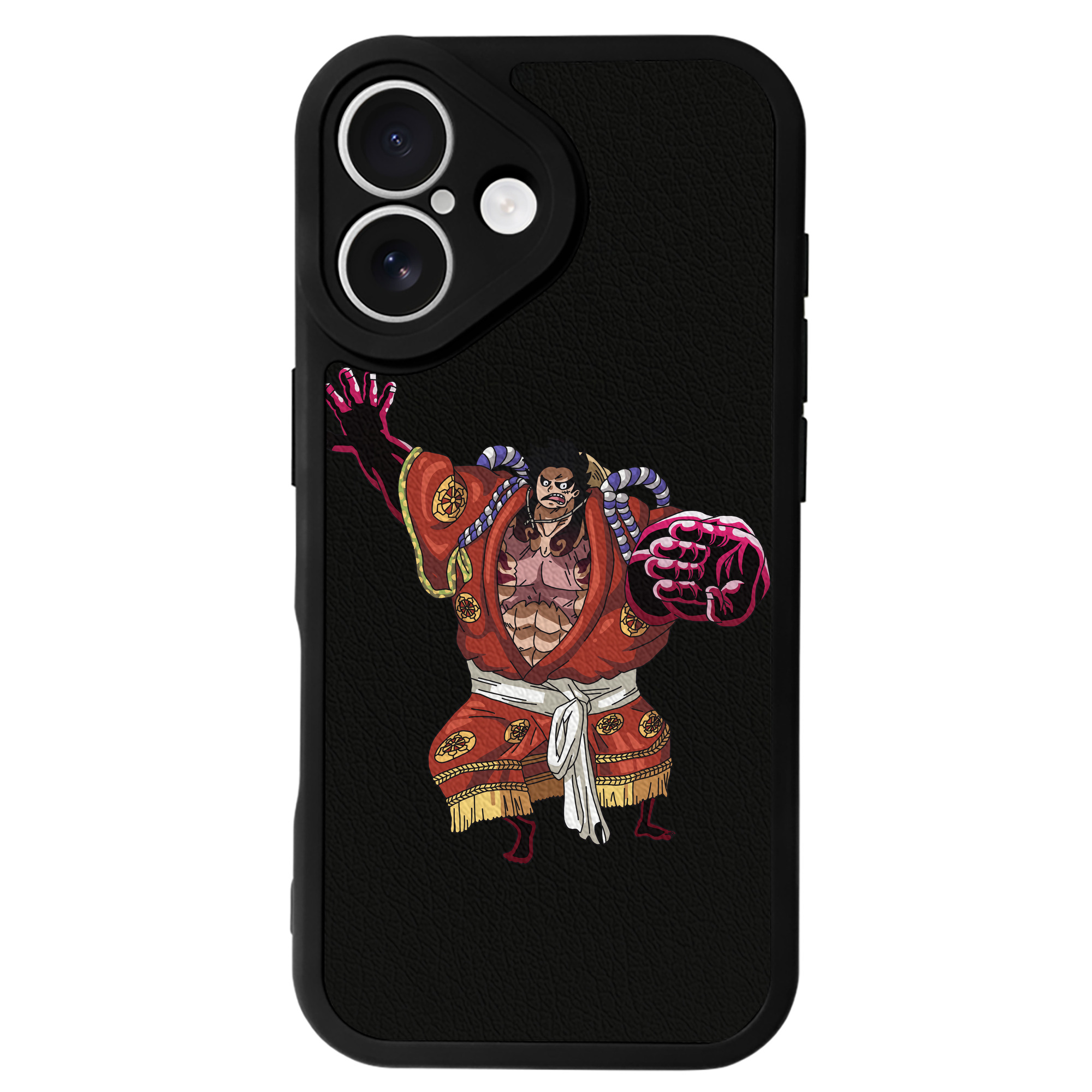 （画像用） ワンピース モンキー・D・ルフィ ONE PIECE Monkey D. Luffy 【iPhone 16シリーズ対応】シリコンスマホケース（レザー調） 材質：シリコン